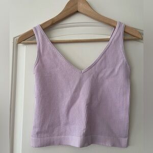 Lavender Free People Ribbed Top